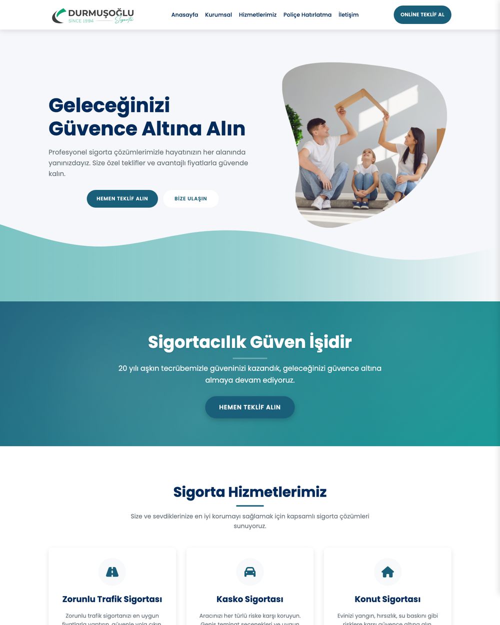 Durmuşoğlu Sigorta — Sigorta · web sitesi