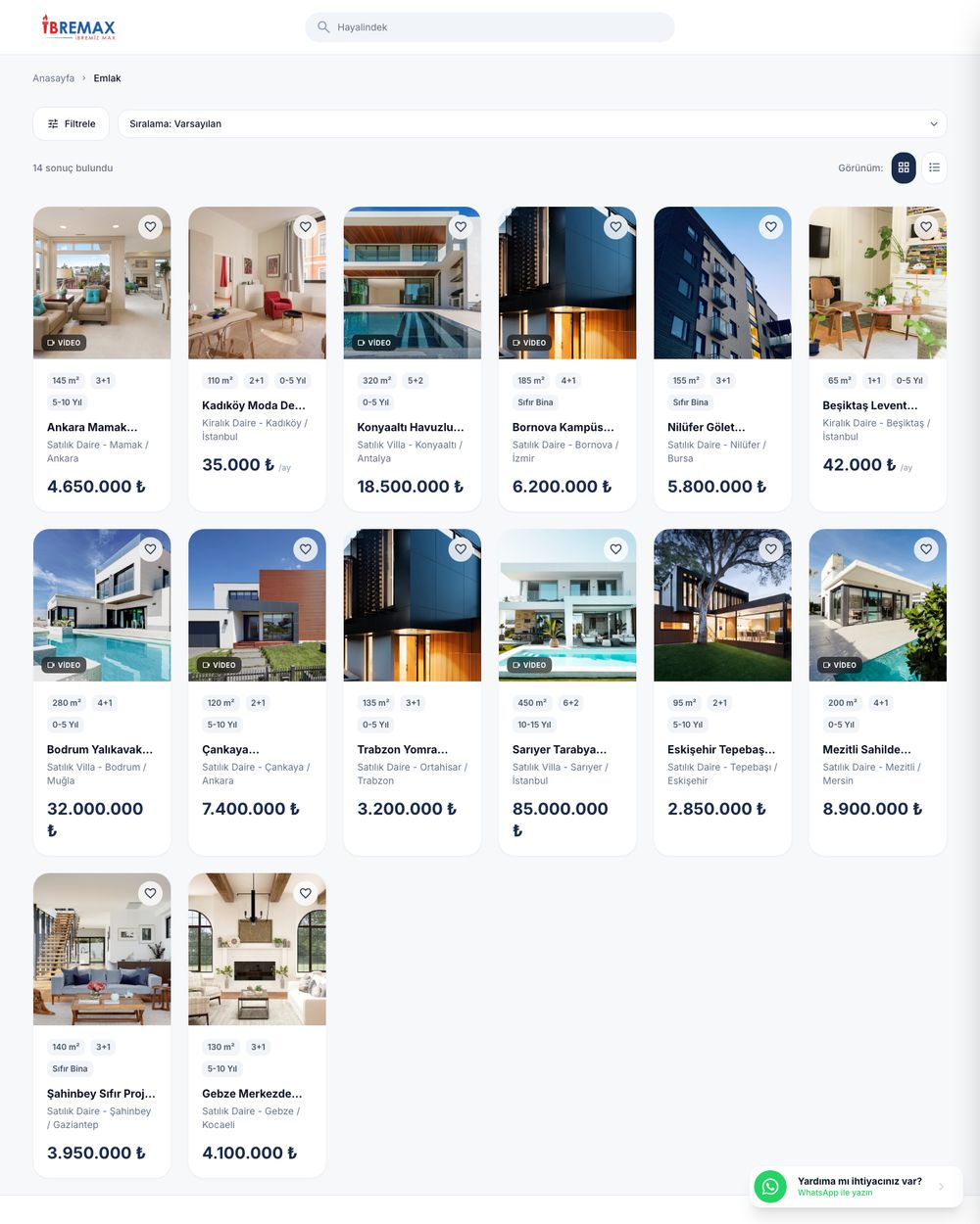 İbreMax — Gayrimenkul · web sitesi