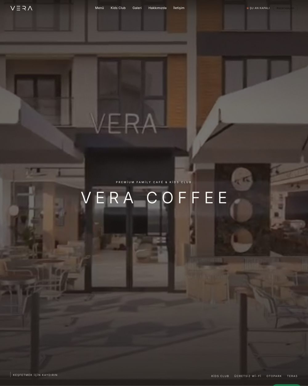 Vera Coffee — Kafe & Perakende · web sitesi