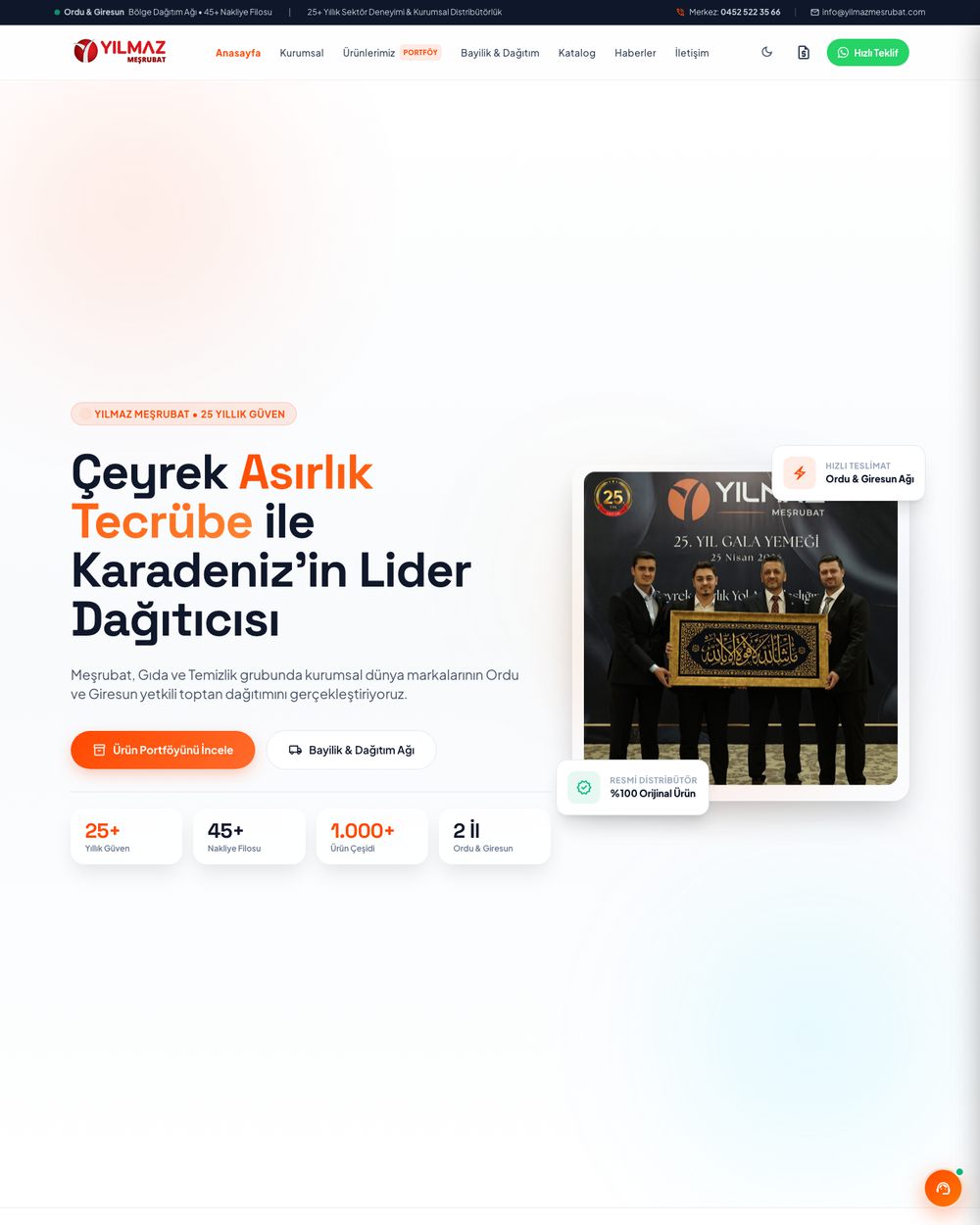 Yılmaz Meşrubat — Toptan Gıda · web sitesi